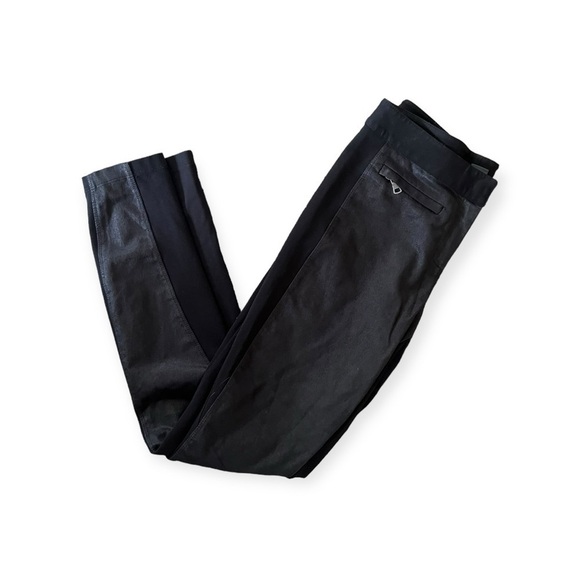 Armani Exchange pants black Small stretch 2 pockets with zippers - Picture 3 of 7